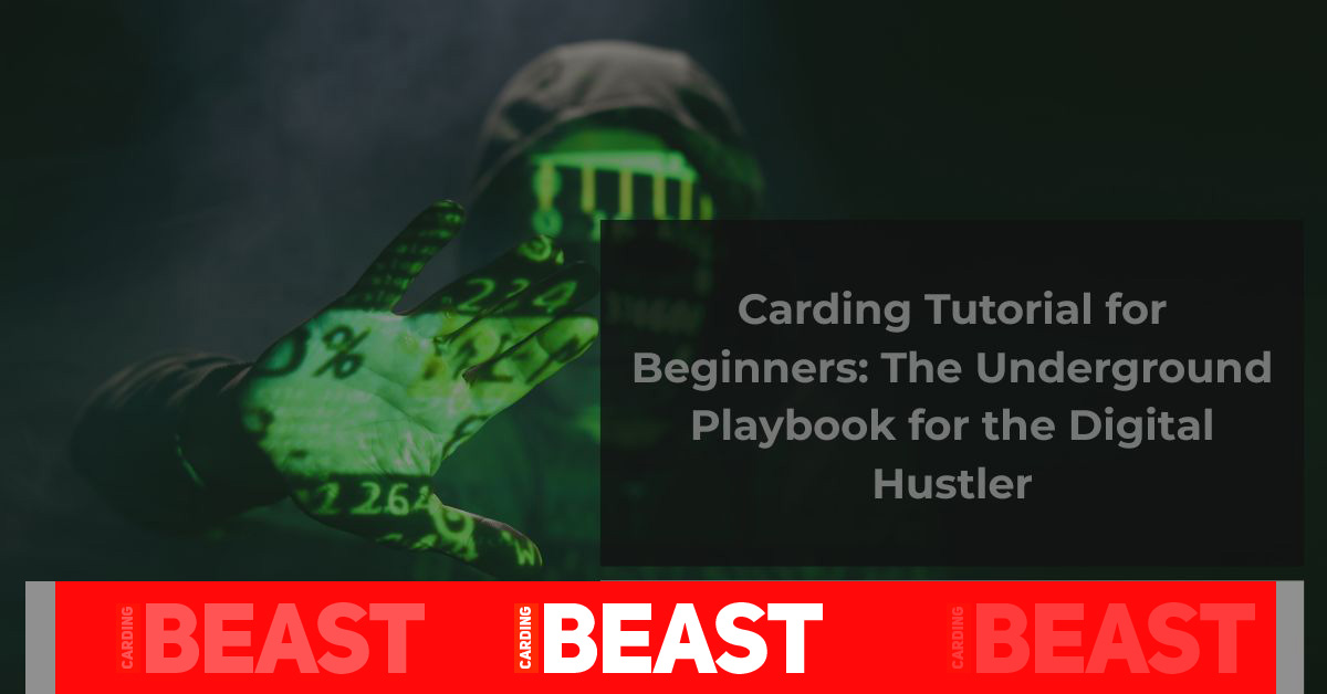 Carding Tutorial for Beginners